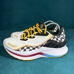 Saucony Endorphin Shift 2 White Blue Black Running Shoes Size 7.5Men/9Women